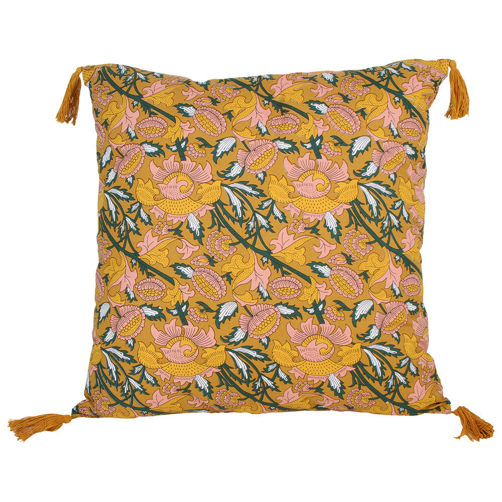 Mairi Printed Cushion with Tassels (50x50cm)