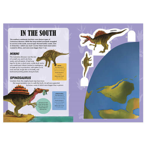 Lets Explore The Dinosaur World Book by Lisa Regan