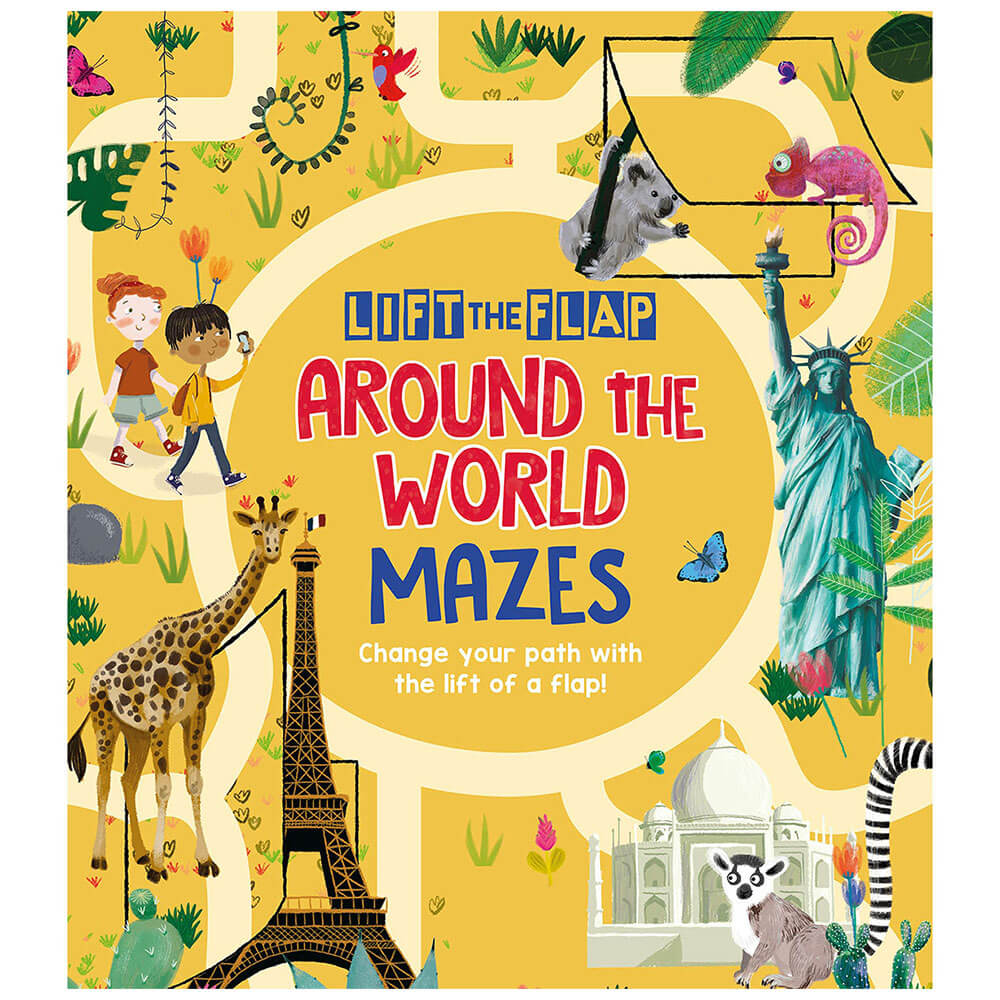 Lift-the-Flap: Around the World Mazes Book by Maxime Lebrun