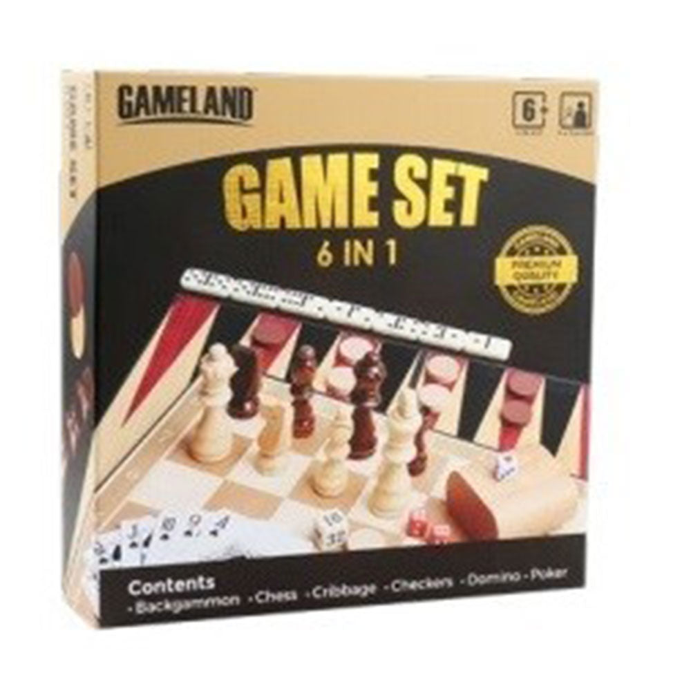 Traditional 6in1 Board Game Set