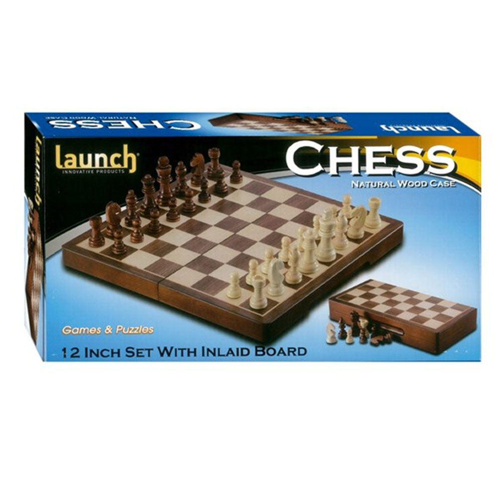Foldable Launch Chess Wooden Board Set