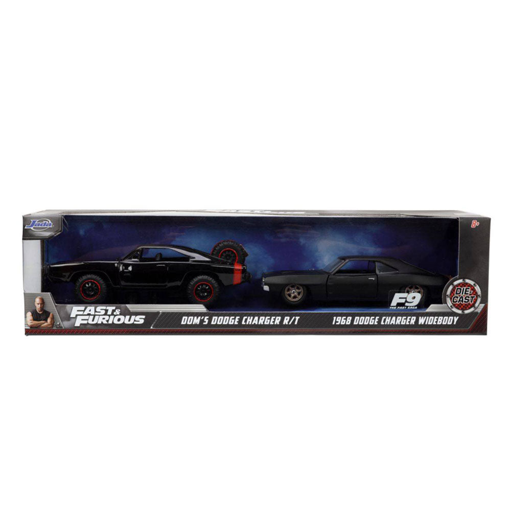 Fast & Furious Dom's F9 Charger & F7 Charger 1:32 Scale 2pcs