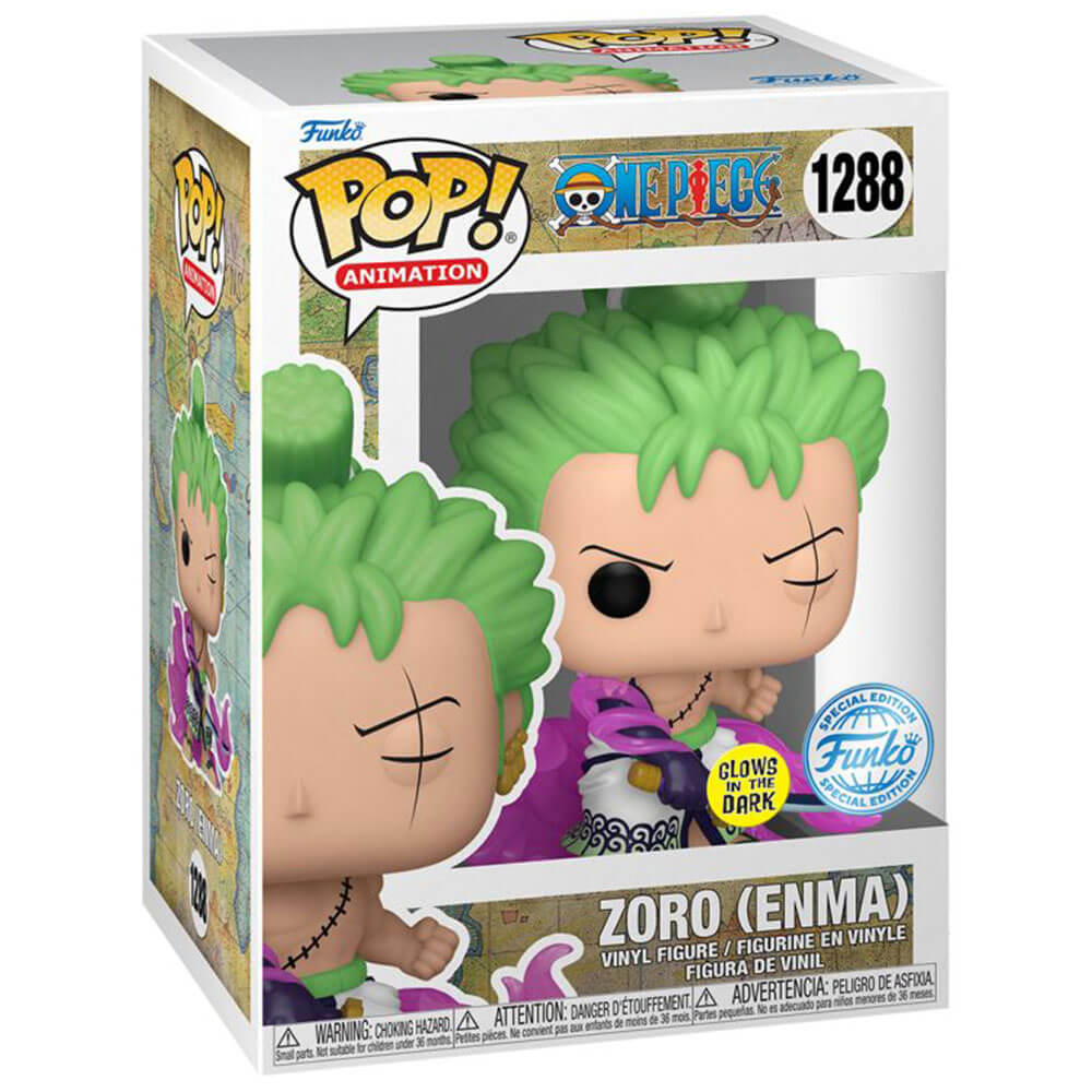 One Piece Zoro with Enma US Exclusive Glow Pop! Vinyl