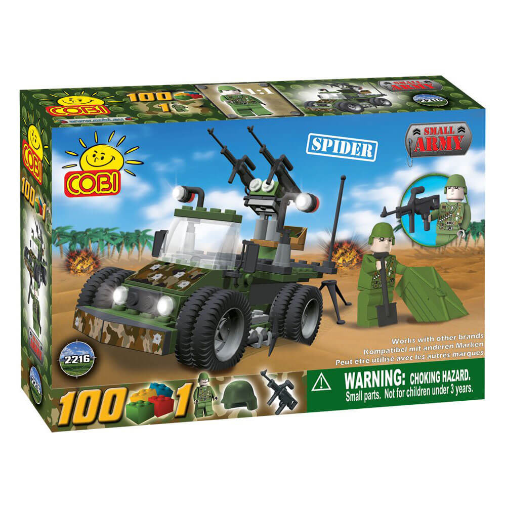 Small Army 100 Piece Vehicle Spider