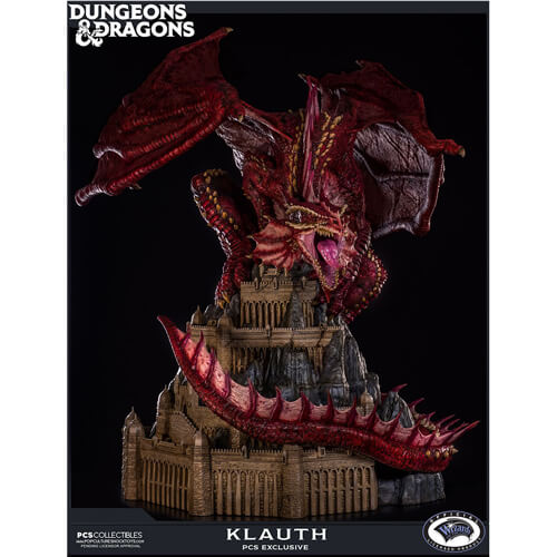 Dungeons & Dragons Klauth Red Dragon Statue