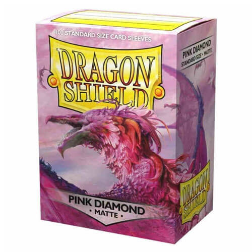 Dragon Shield Matte Pink Diamond Card Sleeves Box of 100