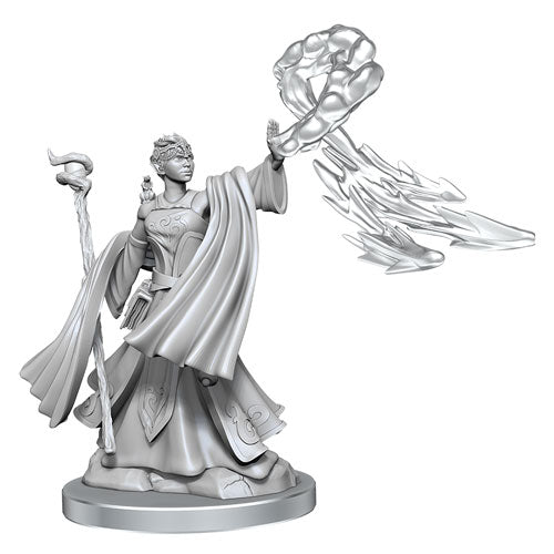 D&D Frameworks Unpainted Femail Elf Wizard Figure