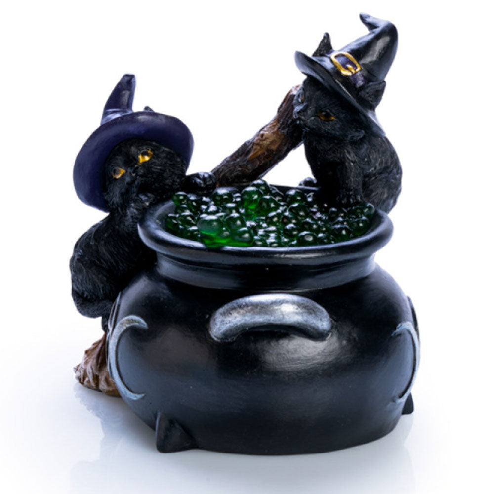 Black Cat Cauldron LED Light