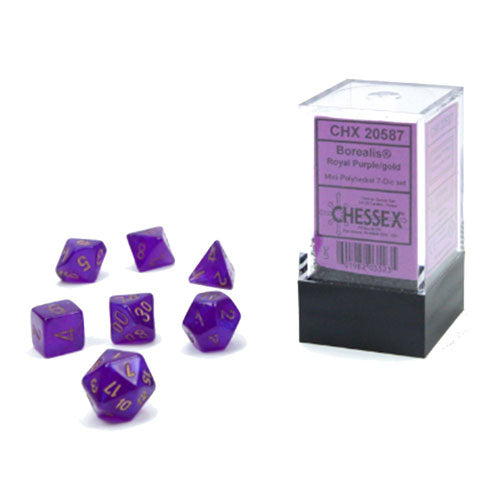 Mini Borealis Luminary Polyhedral 7-Die Set