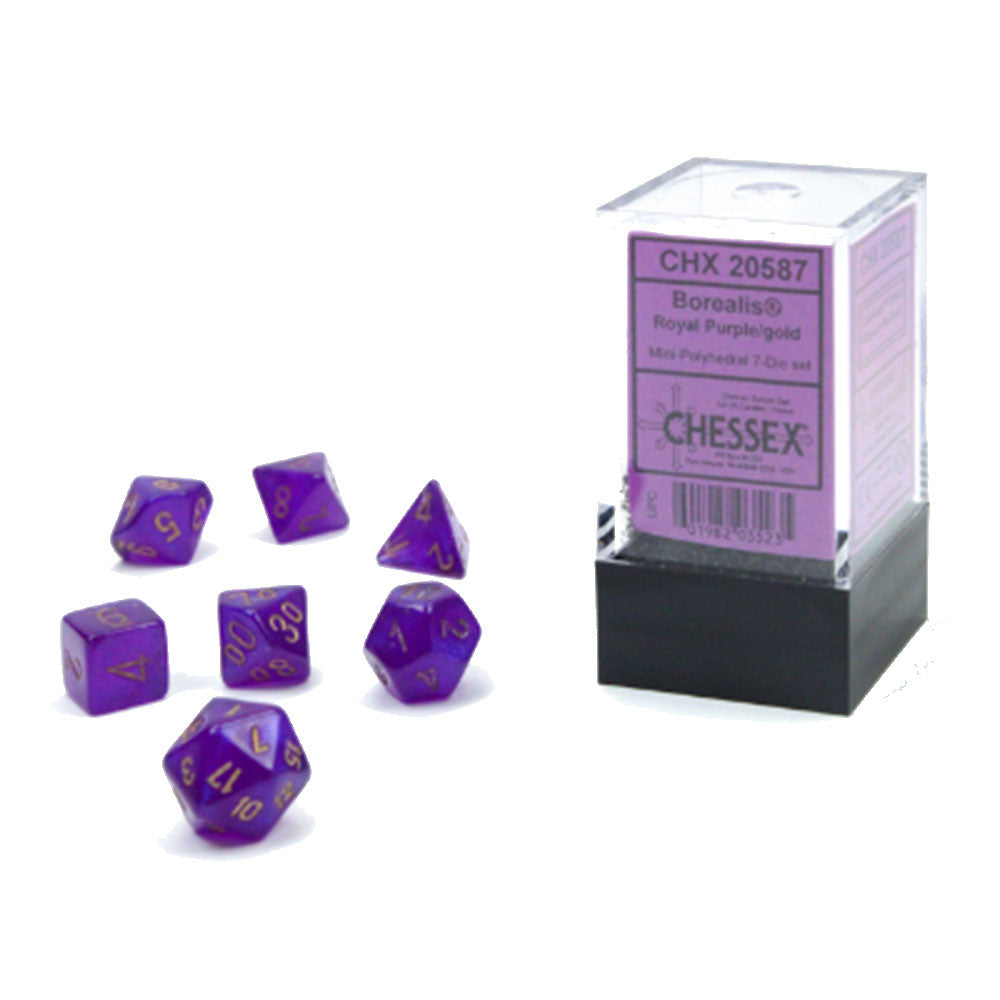 Mini Borealis Luminary Polyhedral 7-Die Set