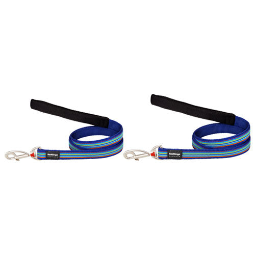 Dog Lead with Horizontal Stripes (Navy)