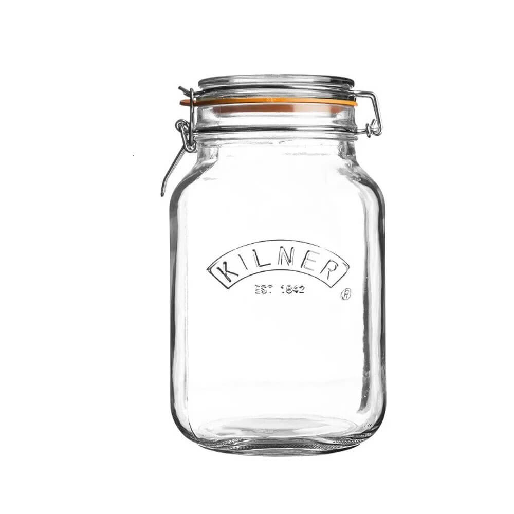 Kilner Clip Top Square Jar (Clear)