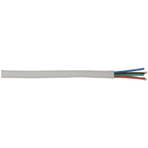 Security System 6 Core Alarm Cable (White)