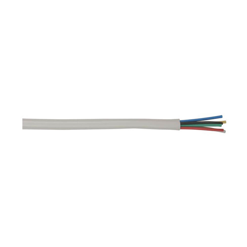 Security System 6 Core Alarm Cable (White)