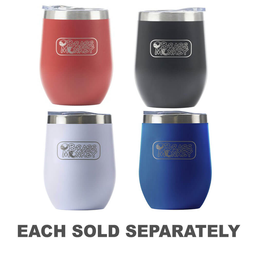 Brass Monkey Stainless Steel Cup with Lid (350mL)