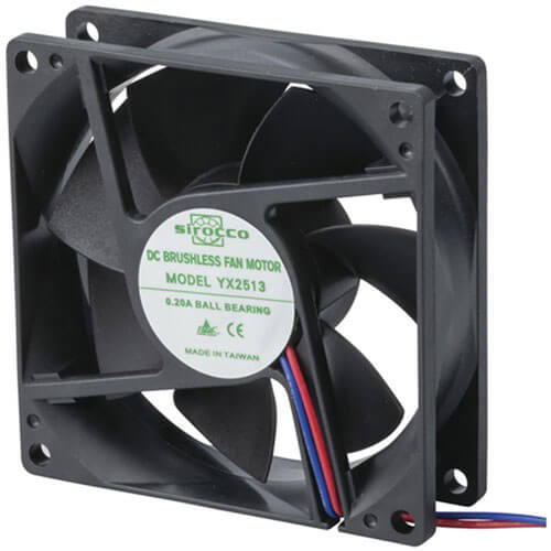 Sirocco Wire Ball Bearing Fan (12VDC)