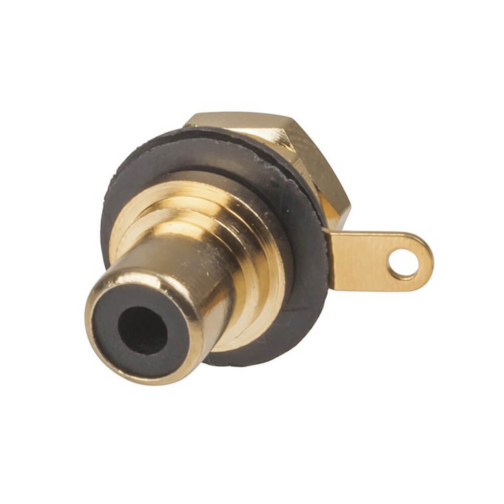 RCA Panel Mount Socket (Gold)