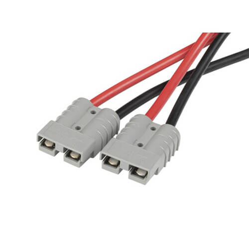 High Current Piggyback Cable Connector 50A (Red & Black)