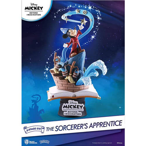 D Select the Sorcerers Apprentice Mickey Mouse Figure