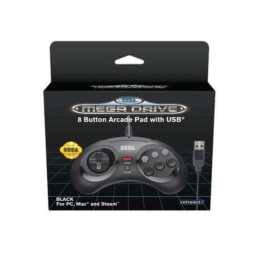 Retro Bit SEGA Mega Drive 8 Button USB