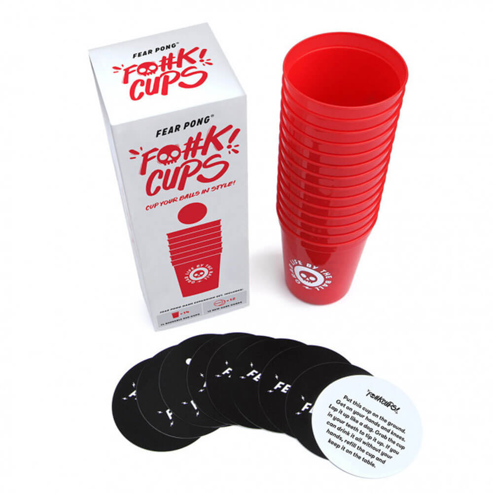 Fear Pong F@#K Cups Party Card Game