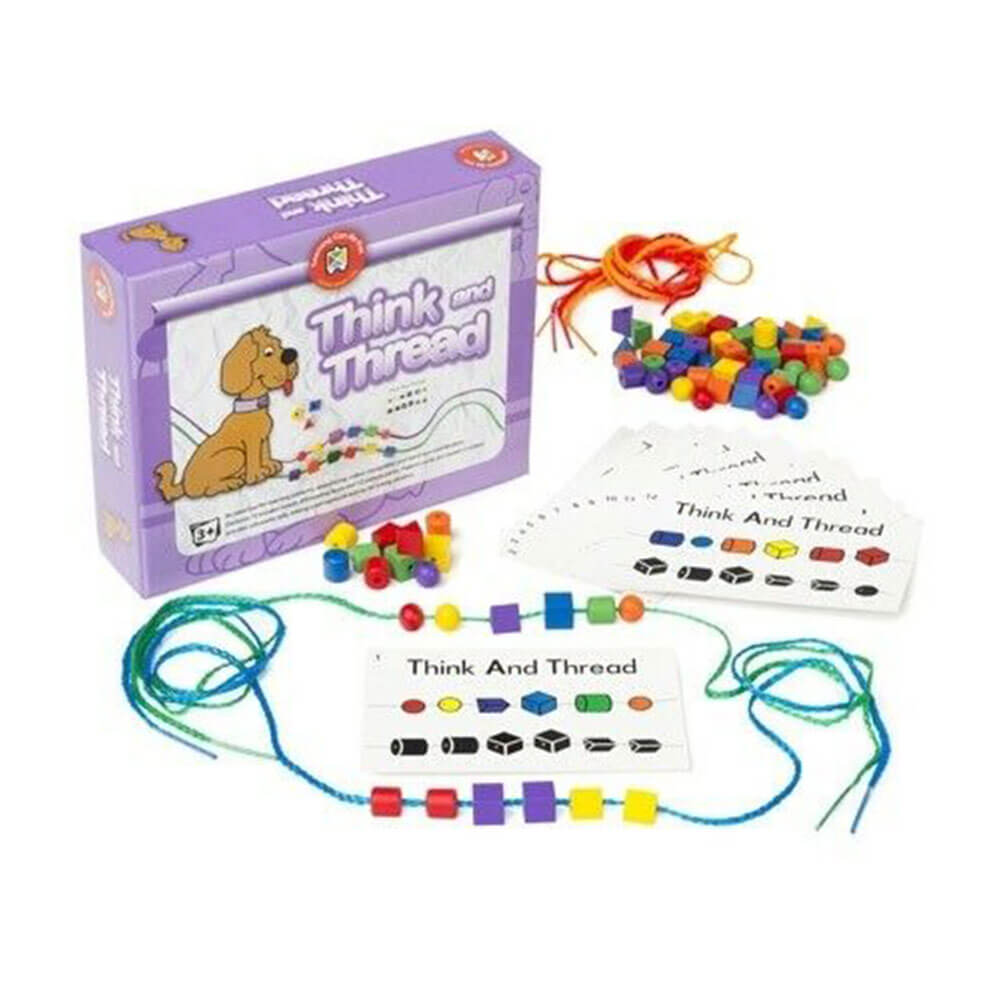 Learning Can Be Fun Think and Thread Kit 6 Colours (12mm)