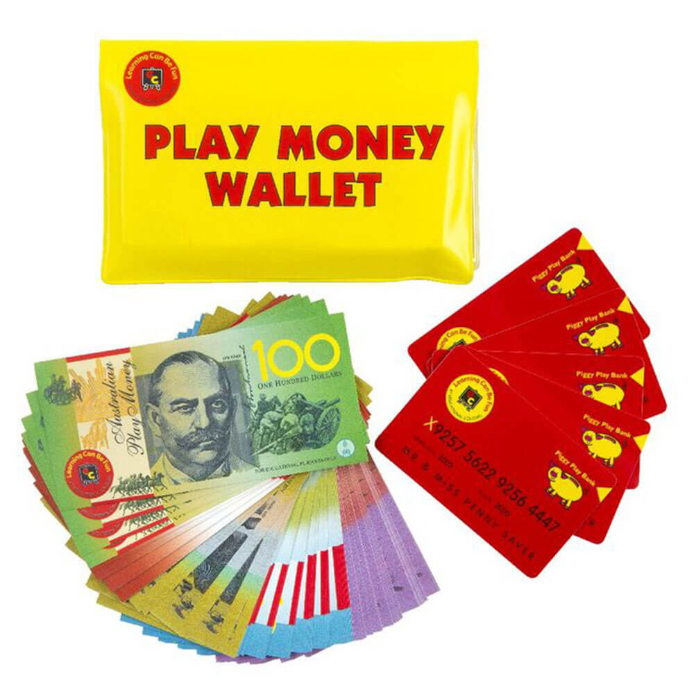 Learning Can Be Fun Play Australian Money Wallet Set