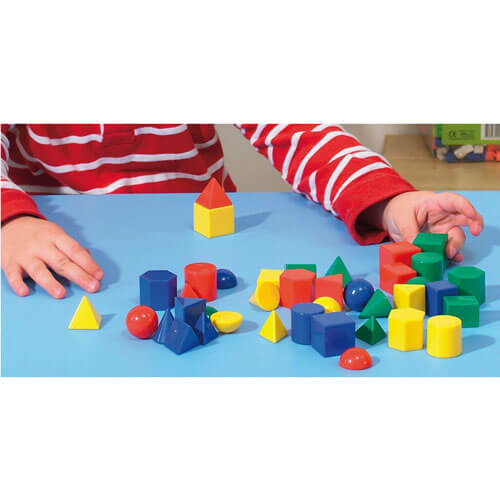 Learning Can Be Fun Geometric Solids Mini Toy Set (40pcs)