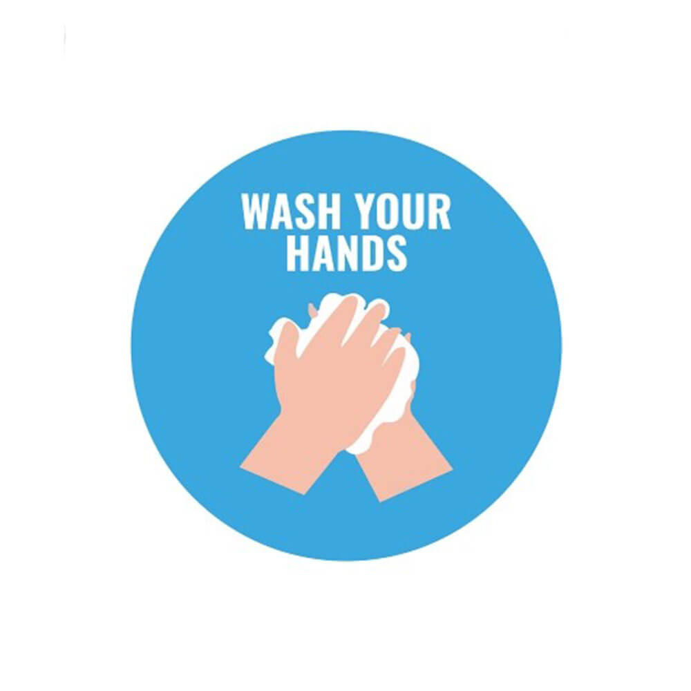 Avery Wash Your Hands 20cm Label A4 (5pk)