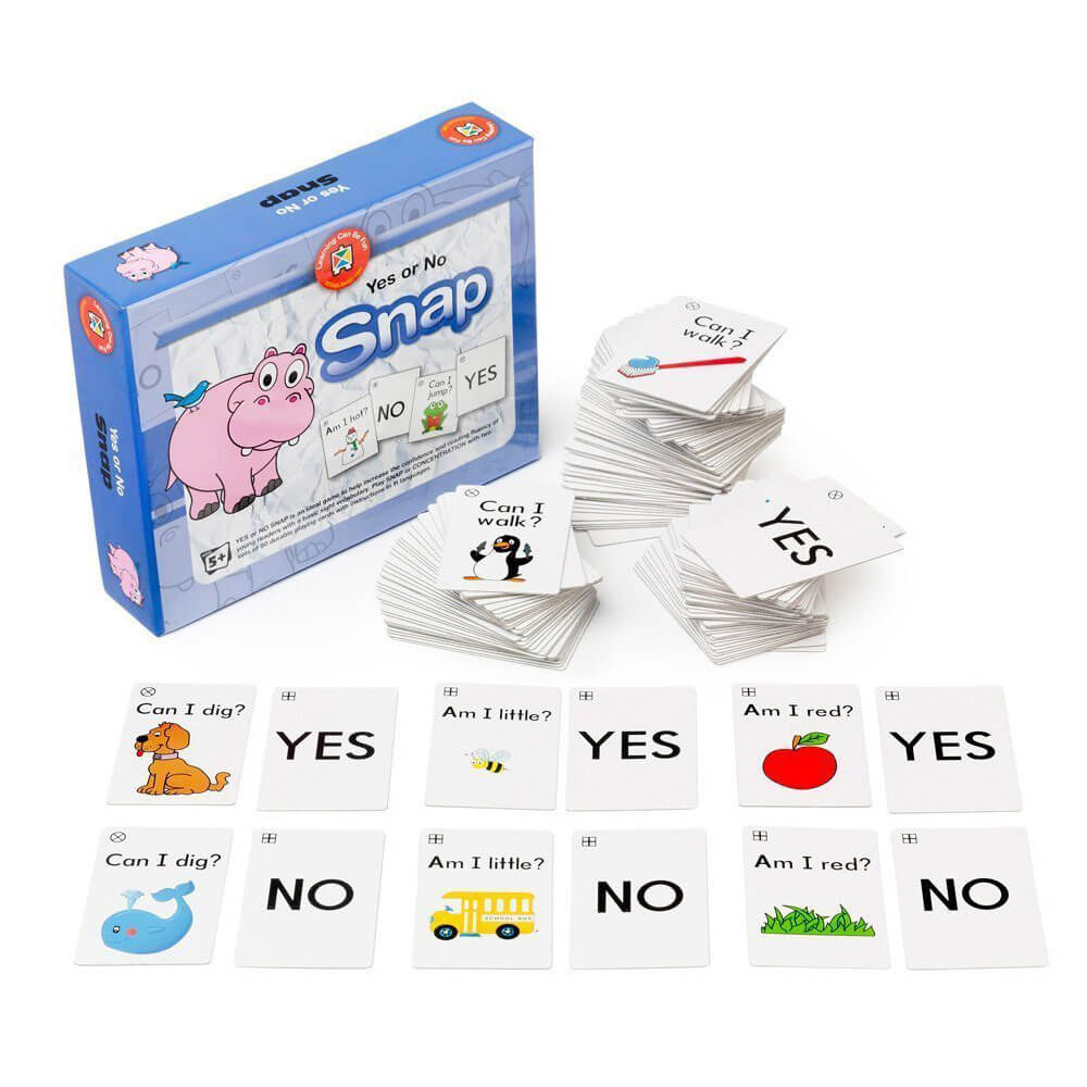 Learning Can Be Fun Yes Or No Snap Game (160 Cards)