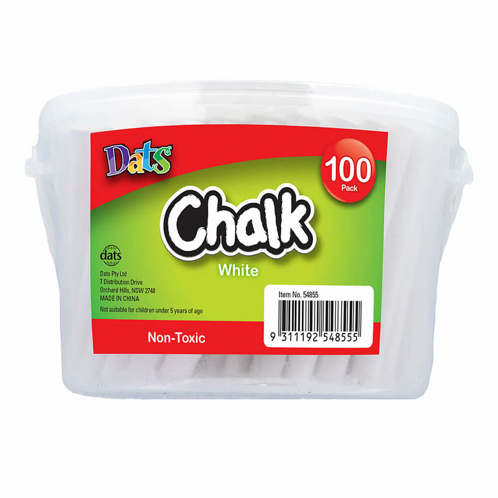 Dats Non-toxic Bucket Chalk (100pk)