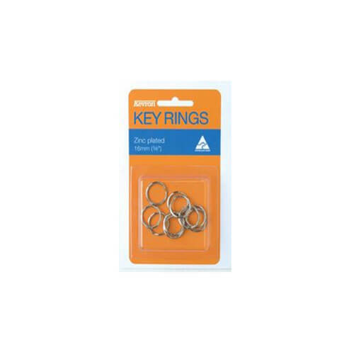 Kevron Key Rings 10pk (Zinc Plated)