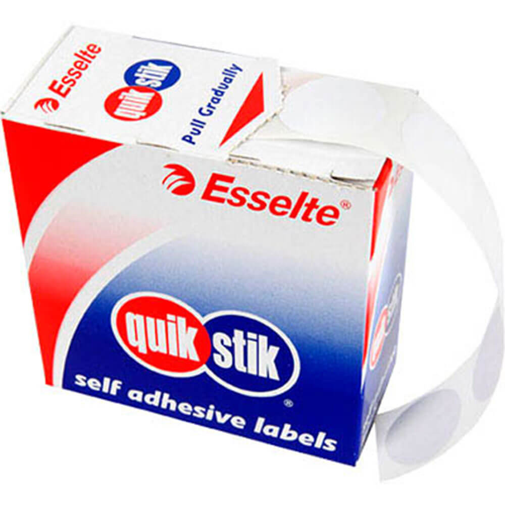 Esselte Quik Stik Self-Adhesive Dot Labels 24mm