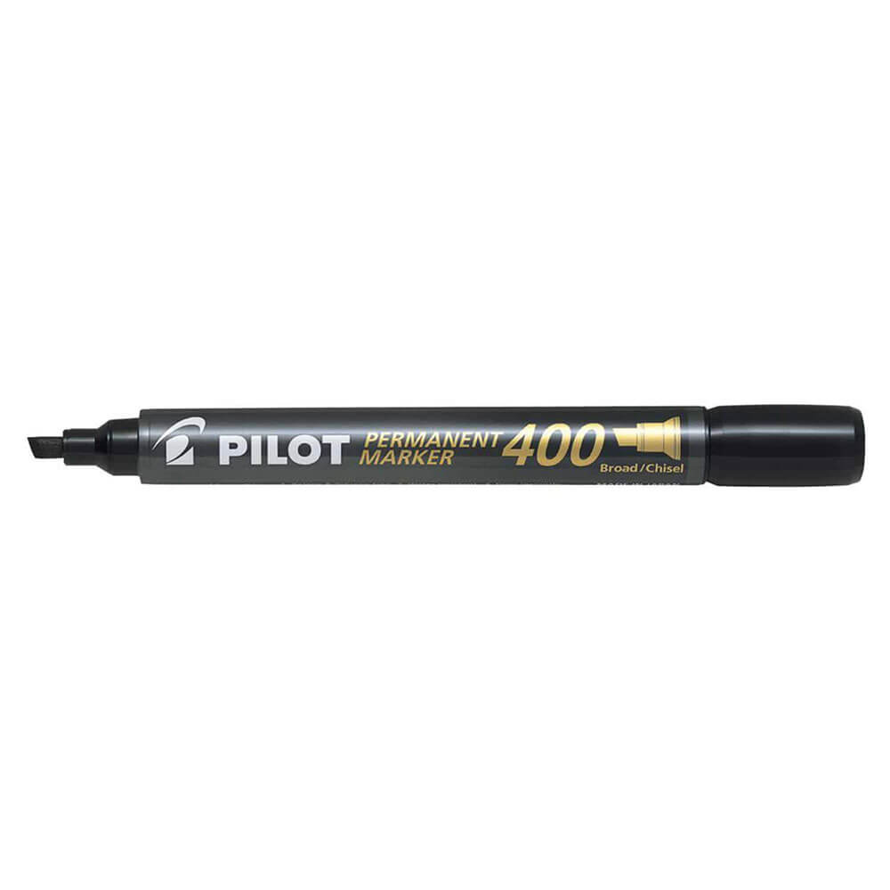 Pilot 4.0mm Chisel Tip Permanent Broad Marker 12pcs (Black)